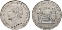 Sachsen-Albertinische Linie Johann 1854-1873 Ausbeutetaler 1860 B Vorzüglich +