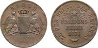 Baden-Durlach Cu Gedenkkreuzer Friedrich I. 1852-1907 -