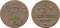 Hessen-Kassel Cu 1/4 Kreuzer Wilhelm II. 1821-1847 -