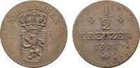 Hessen-Kassel Cu 1/2 Kreuzer Wilhelm II. 1821-1847 -