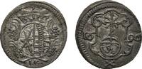 Sachsen-Albertinische Linie Pfennig Friedrich August I. 1694-1733 -