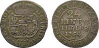 Sachsen-Albertinische Linie 1/24 Taler Friedrich August II. 1733-1763 -
