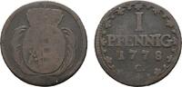 Sachsen-Albertinische Linie Cu Pfennig Friedrich August III. 1763-1806 -