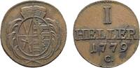 Sachsen-Albertinische Linie Cu Heller Friedrich August III. 1763-1806 -
