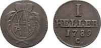 Sachsen-Albertinische Linie Cu Heller Friedrich August III. 1763-1806 -