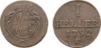 Sachsen-Albertinische Linie Cu Heller Friedrich August III. 1763-1806 -