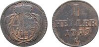 Sachsen-Albertinische Linie Cu Heller Friedrich August III. 1763-1806 -