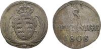 Sachsen-Albertinische Linie 8 Pfennig Friedrich August I. 1806-1827 -