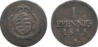 Sachsen-Albertinische Linie Cu Pfennig Friedrich August I. 1806-1827 -