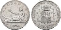 Spanien 5 Pesetas Provisorische Regierung 1868-1871 -