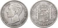 Spanien 5 Pesetas Alfons XII. 1874-1885 -