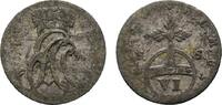 Sachsen-Weimar-Eisenach 6 Pfennig Ernst August Constantin 1756-1759 -
