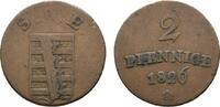 Sachsen-Weimar-Eisenach Cu 2 Pfennig Carl August 1775-1828 -