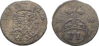 Sachsen-Eisenach 6 Pfennig Wilhelm Heinrich 1729-1741 -