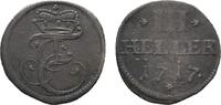 Sachsen-Hildburghausen Cu Heller Ernst Friedrich I. 1715-1724 -