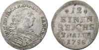 Sachsen-Hildburghausen 1/12 Taler Ernst Friedrich Karl 1745-1780 -