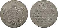 Sachsen-Hildburghausen 1/24 Taler Ernst Friedrich Karl 1745-1780 -