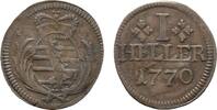 Sachsen-Hildburghausen Cu Heller Ernst Friedrich Karl 1745-1780 -