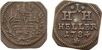 Sachsen-Hildburghausen Cu Heller Klippe Joseph Friedrich 1780-1784 -