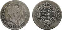 Württemberg 6 Kreuzer Wilhelm I. 1816-1864 -