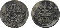 Goslar, Stadt 6 Pfennig 1725 Winz. Schrötlingsfehler, sehr schön 20,00 EUR Differenzbesteuert nach §25a UStG zzgl. 3,00 EUR Versand