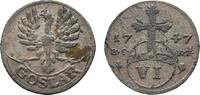 Goslar, Stadt 6 Pfennig 1747 HCRF Sehr schön 20,00 EUR Differenzbesteuert nach §25a UStG zzgl. 3,00 EUR Versand