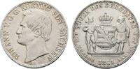 Sachsen-Albertinische Linie Johann 1854-1873 Ausbeutetaler 1861 B Sehr schön