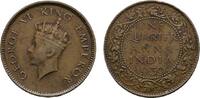 Großbritannien-Britisch-Indien 1/4 Anna George VI. 1936-1952 -