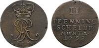 Braunschweig-Calenberg-Hannover Cu 2 Pfennig Georg III. 1760-1820 -