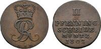 Braunschweig-Calenberg-Hannover Cu 2 Pfennig Georg III. 1760-1820 -