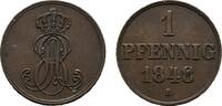 Braunschweig-Calenberg-Hannover Cu Pfennig Ernst August 1837-1851 -