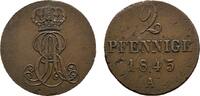 Braunschweig-Calenberg-Hannover Cu 2 Pfennig Ernst August 1837-1851 -