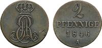 Braunschweig-Calenberg-Hannover Cu 2 Pfennig Ernst August 1837-1851 -