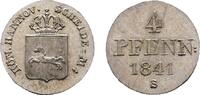 Braunschweig-Calenberg-Hannover 4 Pfennig Ernst August 1837-1851 -