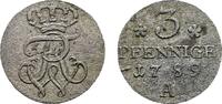 Brandenburg-Preußen 3 Pfennig Friedrich Wilhelm II. 1786-1797 -