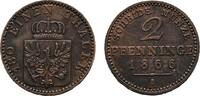 Brandenburg-Preußen Cu 2 Pfennig Wilhelm I. 1861-1888 -