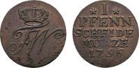 Brandenburg-Preußen Cu Pfennig Friedrich Wilhelm II. 1786-1797 -
