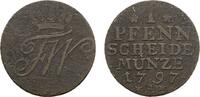 Brandenburg-Preußen Cu Pfennig Friedrich Wilhelm II. 1786-1797 -