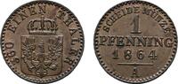 Brandenburg-Preußen Cu Pfennig Wilhelm I. 1861-1888 -
