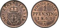 Brandenburg-Preußen Cu Pfennig Wilhelm I. 1861-1888 -