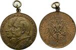 Brandenburg-Preußen Tragbare Bronzemedaille Wilhelm II. 1888-1918 -