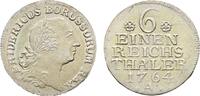 Brandenburg-Preußen 1/6 Taler Friedrich II. 1740-1786 -