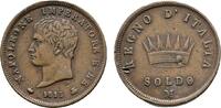Italien-Königreich Cu Soldo Napoleon I. 1804-1814 -