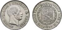 Hessen-Kassel 1/6 Taler Friedrich Wilhelm I. 1847-1866 -