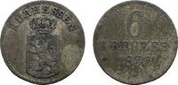 Hessen-Kassel 6 Kreuzer Wilhelm II. und Friedrich Wilhelm 1831-1847 -