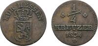 Hessen-Kassel Cu 1/4 Kreuzer Wilhelm II. 1821-1847 -