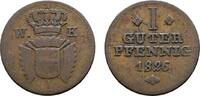 Schaumburg-Hessen Cu Guter Pfennig Wilhelm II. von Hessen-Kassel 1821-1847 -