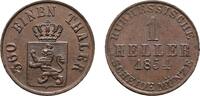 Hessen-Kassel Cu Heller Friedrich Wilhelm I. 1847-1866 -