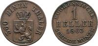 Hessen-Kassel Cu Heller Friedrich Wilhelm I. 1847-1866 -
