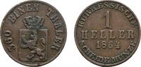 Hessen-Kassel Cu Heller Friedrich Wilhelm I. 1847-1866 -